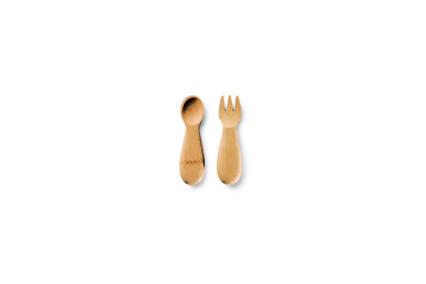 bamboo baby fork and spoon
