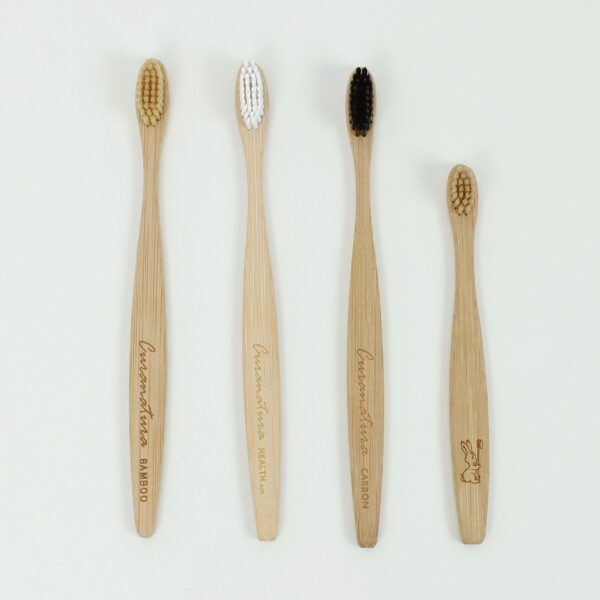 Bamboo 'junior' toothbrush- bamboo bristles - Image 5