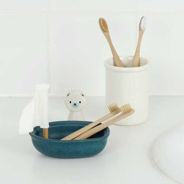 Bamboo 'junior' toothbrush- bamboo bristles - Image 2