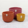 Tall seagrass & jute basket set- fire - Image 4