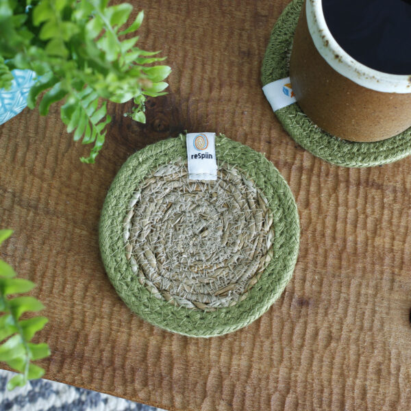 Respiin® seagrass and jute coasters - Image 5