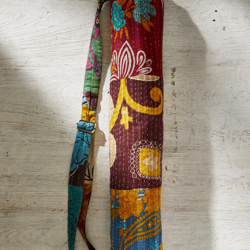 sustainable yoga mat bag boho