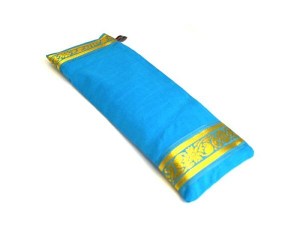 sky blue yoga eye pillow ethical fair trade