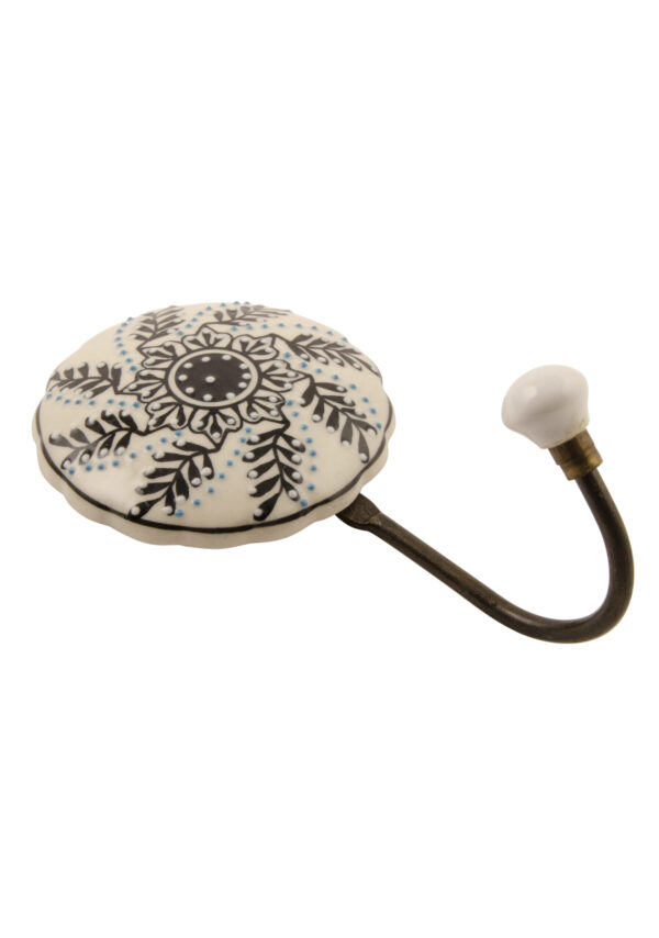 Large black hand painted hook - Image 2