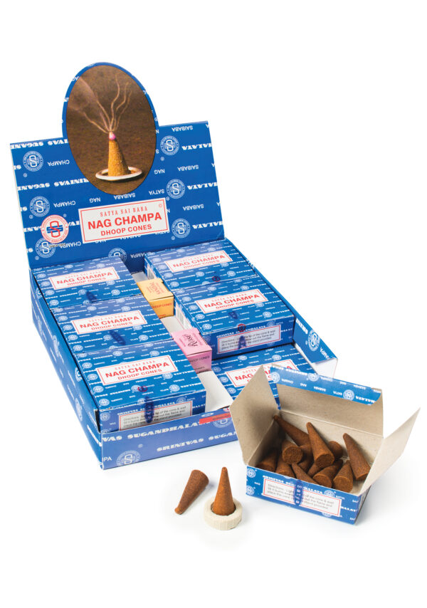 Display of Nag champa dhoop cones