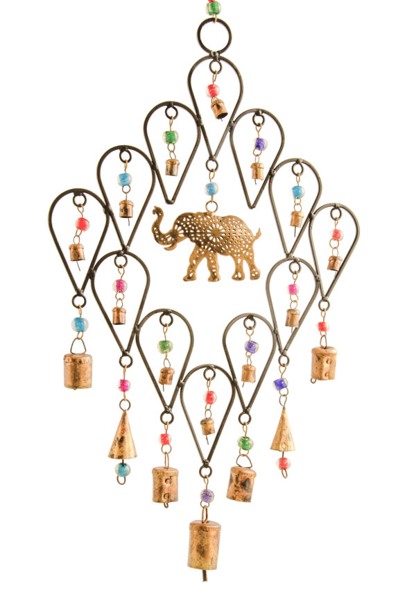 Elephant wind chime