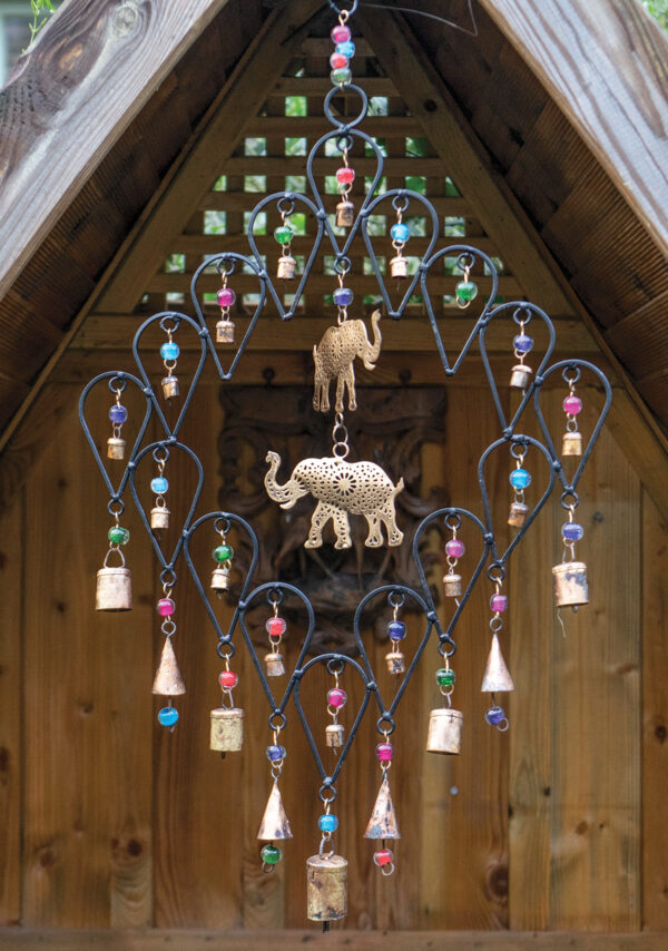 Double elephant wind chime