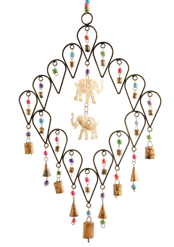 Large elephant wind chime