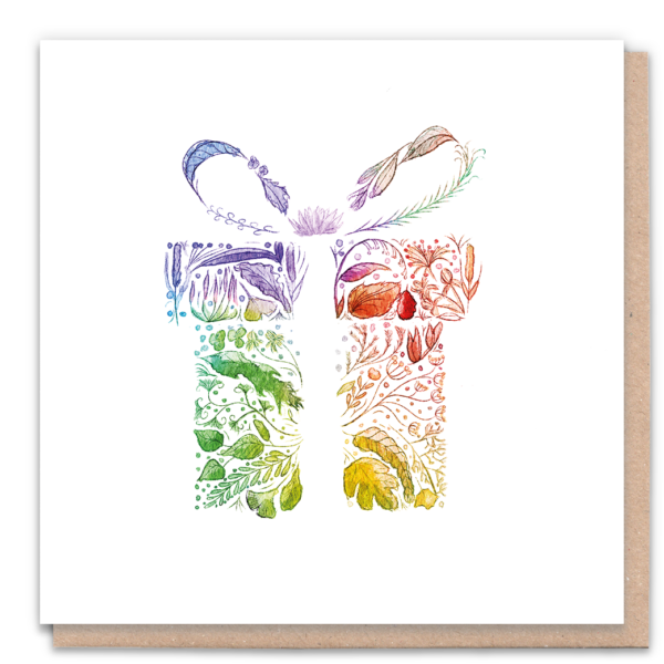 Rainbow gift card