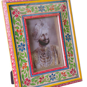 Large hand painted photo frame