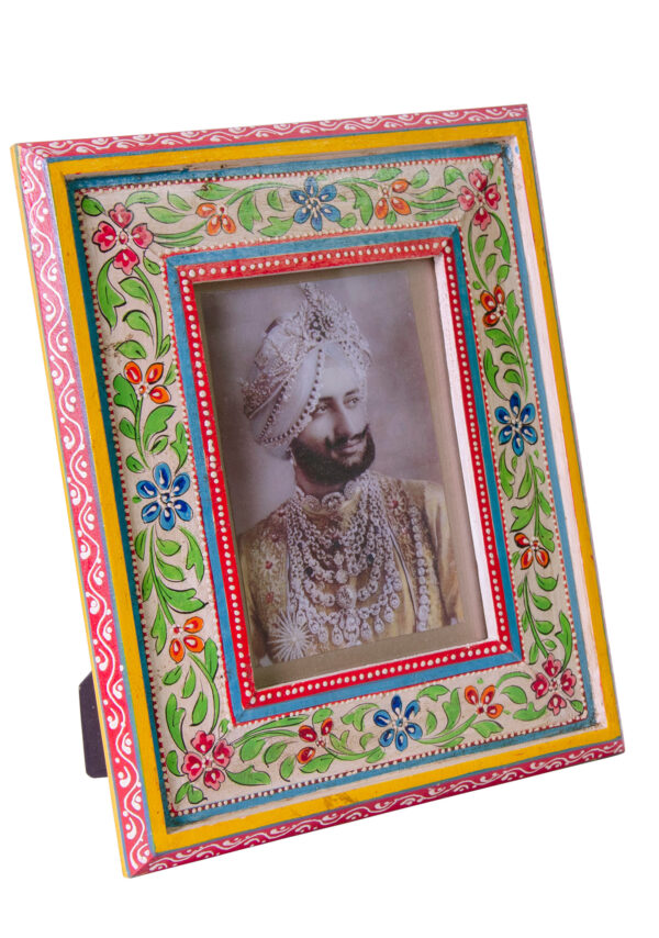 Large hand painted photo frame