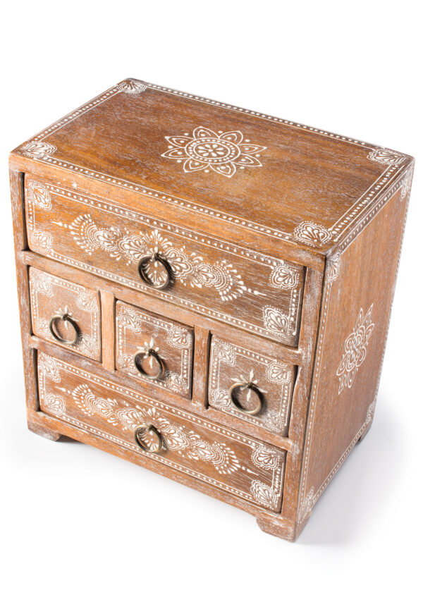 Large hand painted Hindi chest