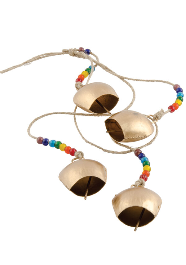 Indian cow bells with rainbow beads