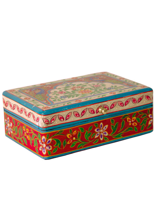 Hinged hand painted box