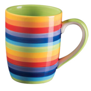 Fair trade rainbow mug