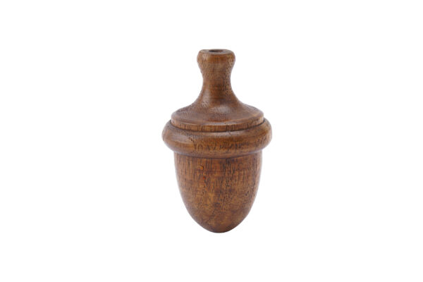 Wooden acorn light pull, nature accessory Wildwood Cornwall, Bude