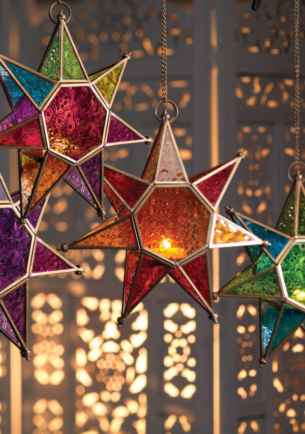 Moroccan hanging star lantern