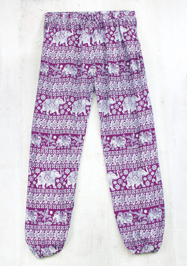 Purple harem pants