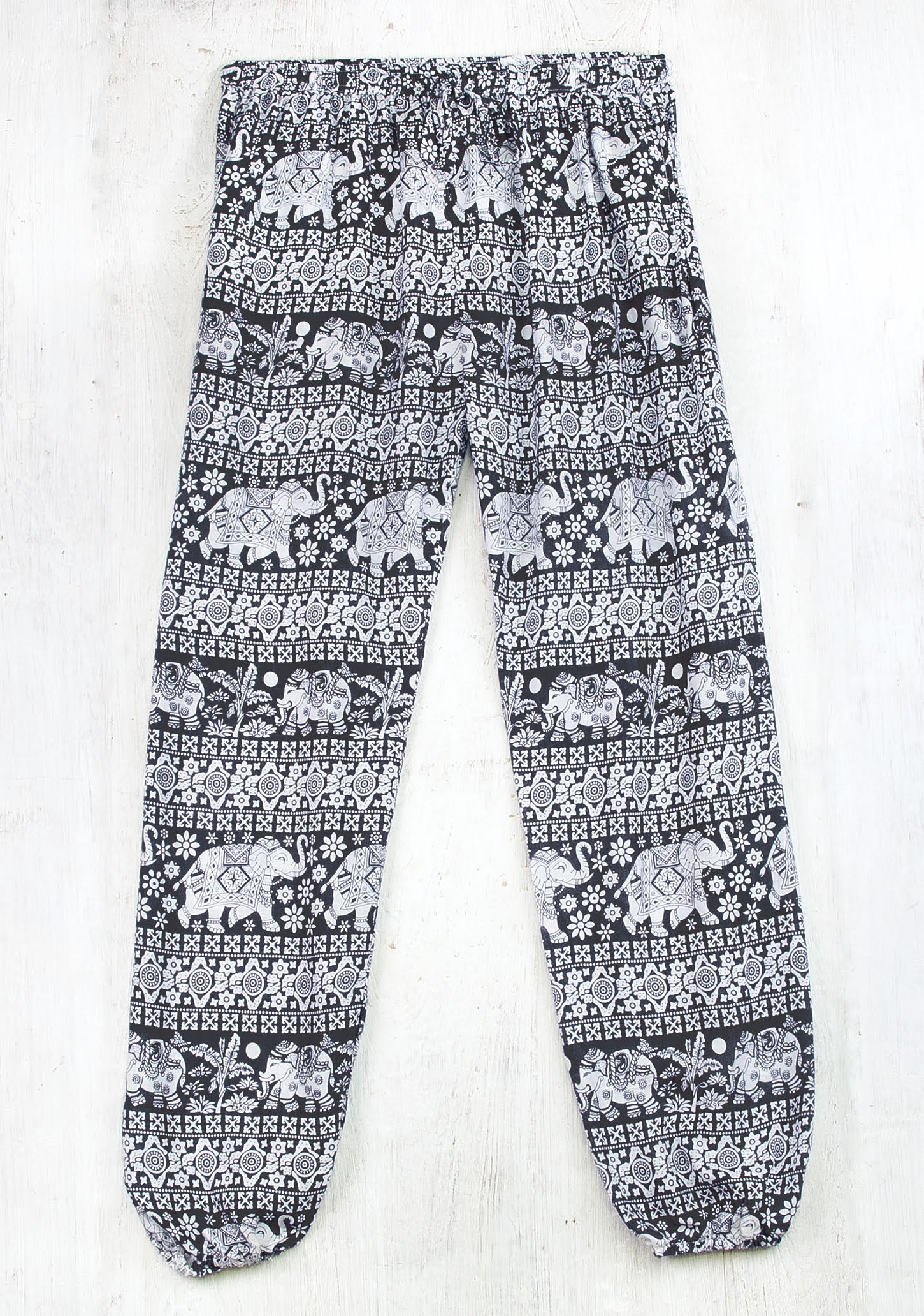 Black elephant harem trousers - Wildwood | Bude | Cornwall