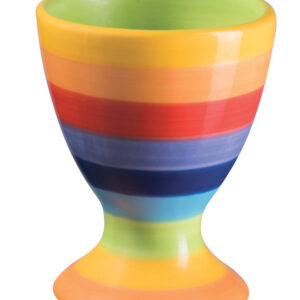 Fair trade rainbow egg cup, Wildwood Cornwall, Bude. Fair trade gift ideas