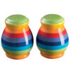 Fair trade rainbow salt and pepper shakers