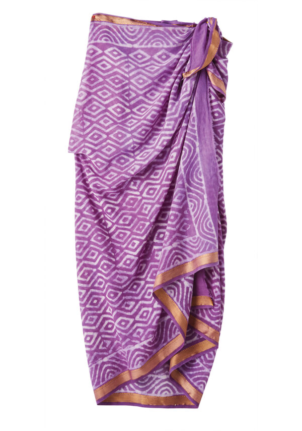 Dabu sari sarong fair trade Wildwood Cornwall BUde
