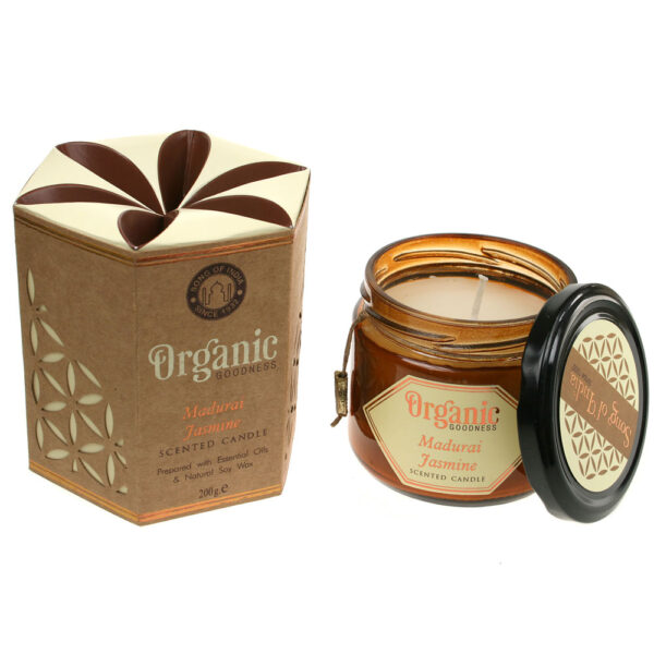 Maduri Jasmine organic soy wax fair trade candle