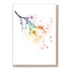 Rainbow blossom 1treecards, eco-friendly card, Wildwood Cornwall, Bude