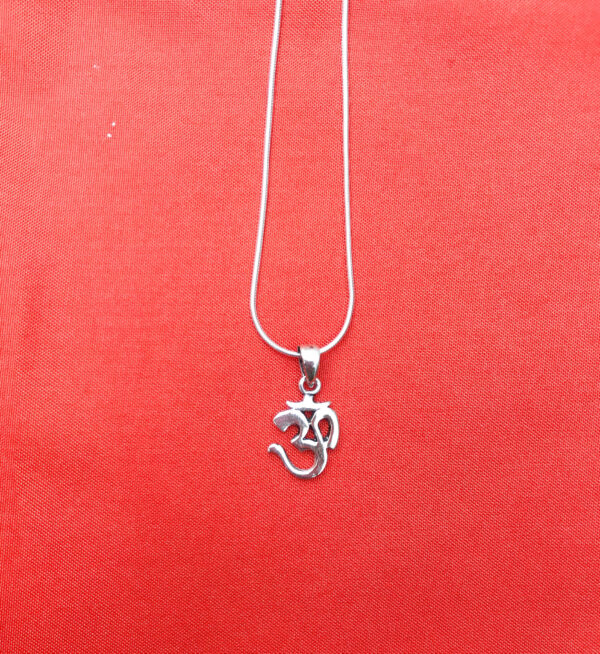 Silver om necklace Wildwood Cornwall Bude