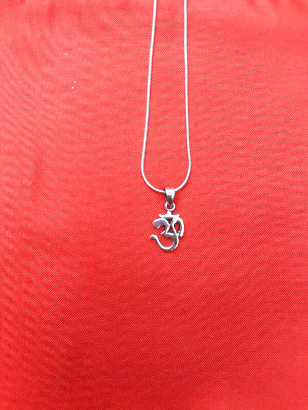 Sterling silver om necklace gift Wildwood Cornwall