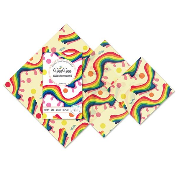 Rainbow eco-friendly christmas gifts beeswax wraps Wildwood COrnwall