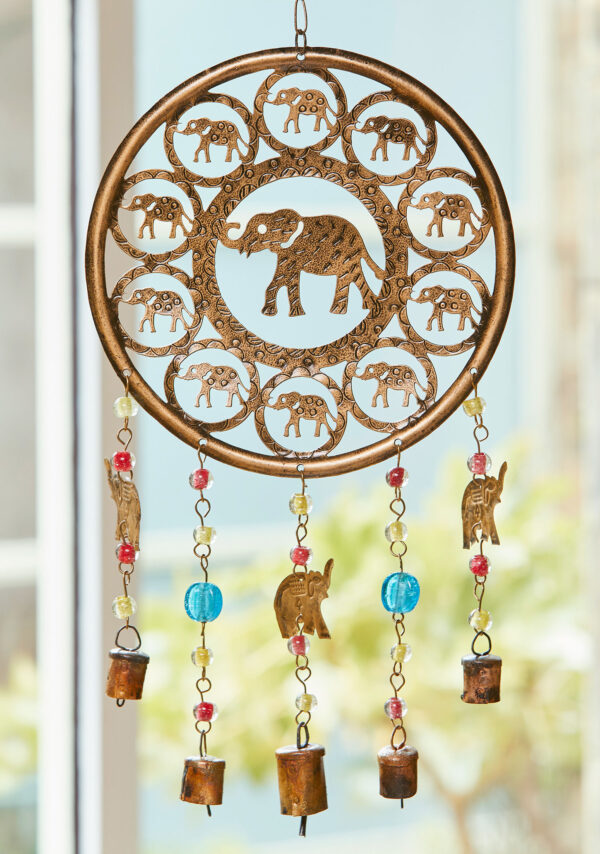 Lucky elephant windchime, fair trade