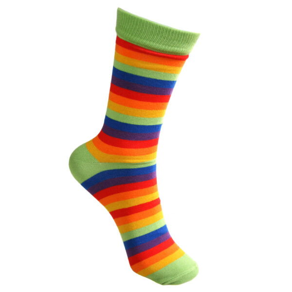 Rainbow bamboo socks, fair trade, Wildwood Cornwall