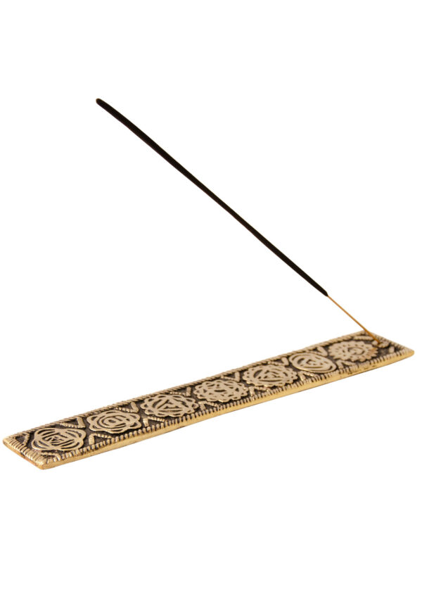 Gold chakra incense holder