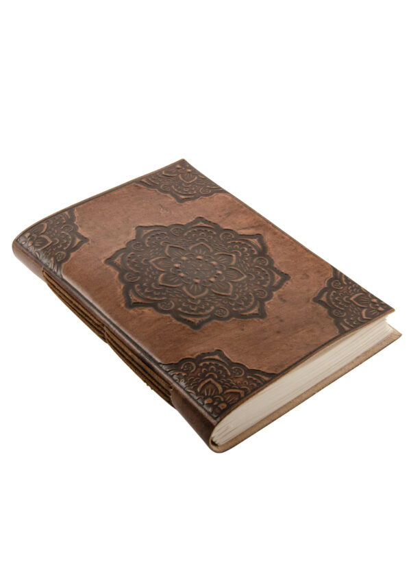 Leather mandala journal notebook