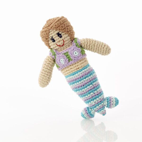 Crochet cotton mermaid doll, Wildwood Cornwall