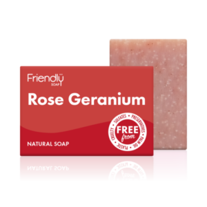 Rose geranium eco friendly soap Wildwood Cornwall