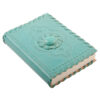 turquoise blue leather journal wildwood cornwall fair trade