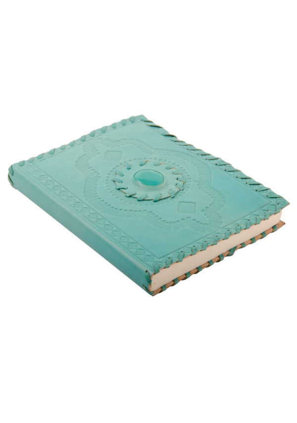 turquoise leather journal fairtrade wildwood cornwall