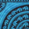 Blue Elephant wall hanging:bedcover fair trade ethical