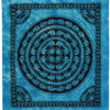 Blue elephant bed spread wall hanging fair tarde india Wildwood cornwall