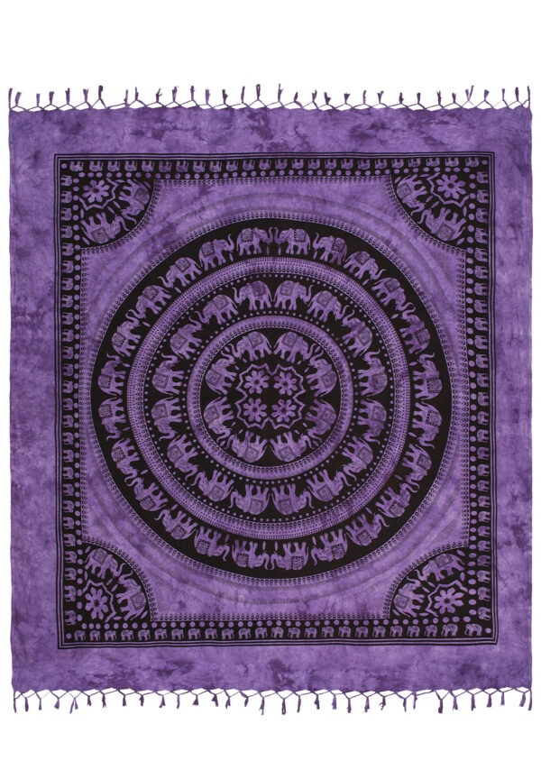 Purple Indian elephant hippy bed spread wall hanging Wildwood Cornwall