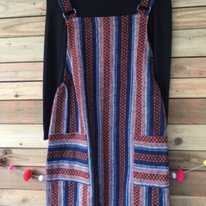 Thai weave dungaree dress Wildwood Cornwall fair trade ethical