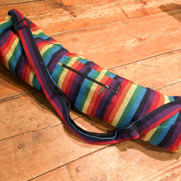 Fair trade rainbow yoga mat bag Wildwood
