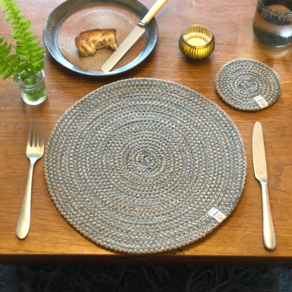 Respiin grey spiral jute Wildwood Cornwall Uk