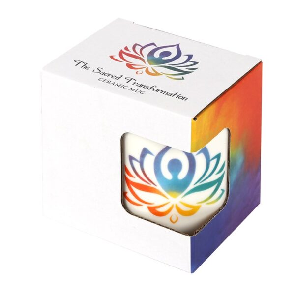 Yoga lotus rainbow mug Wildwood Cornwall boxed