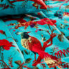 Turquoise ethical fair trade bird of paradise quilt Wildwood