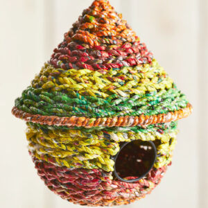 Bird house bird feeder hanging recycled Wildwood copy