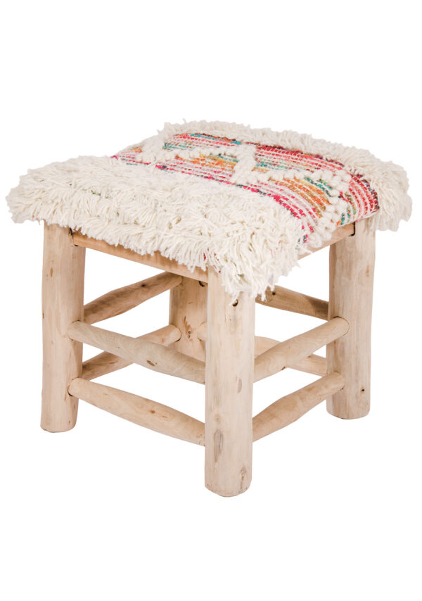 Ethical wool stool Wildwood Cornwall