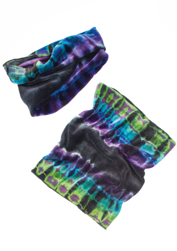 Fair trade ethical hippy tie dye neck warmer